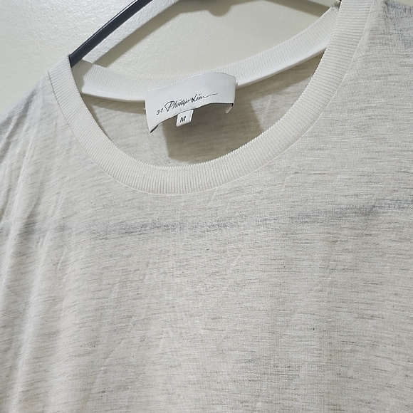 3.1 Phillip Lim Gray and White Tank Top - Picture 8 of 12